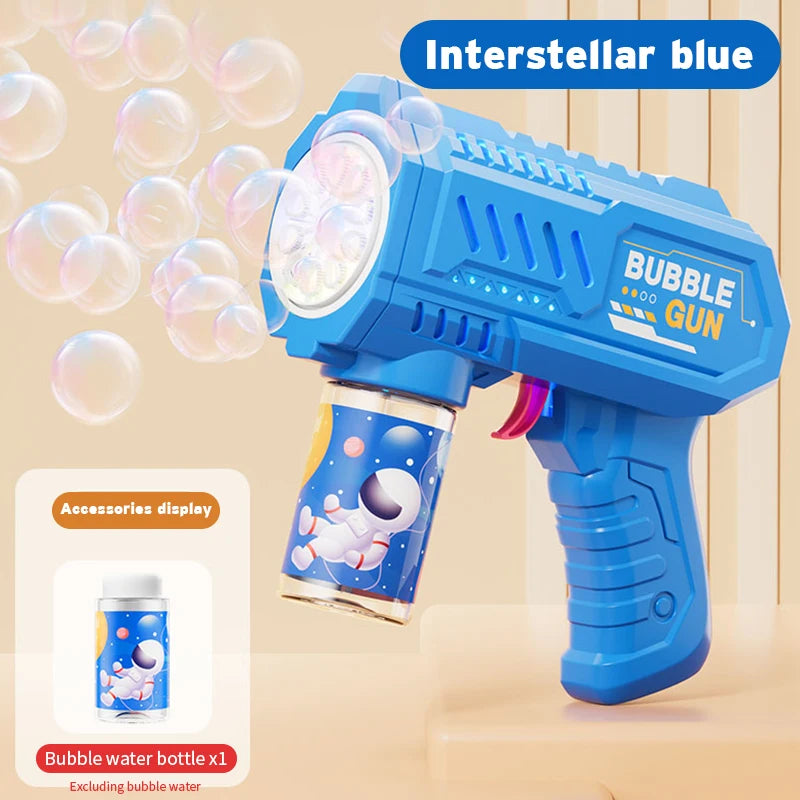 [FREE SHIPPING!] 10 Hole Bubble Machine Gun With Leds