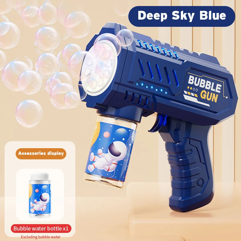 [FREE SHIPPING!] 10 Hole Bubble Machine Gun With Leds
